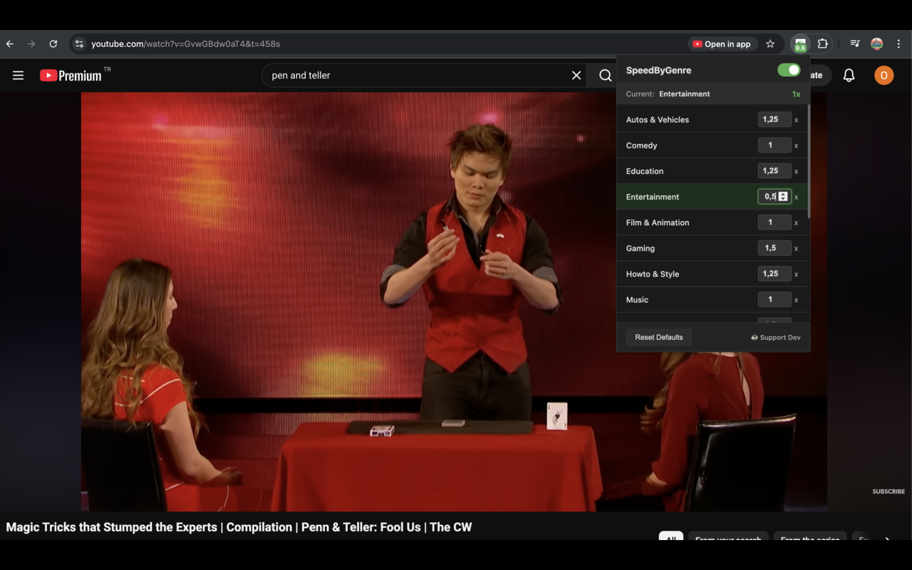 Smart category detection automatically identifying the genre of a YouTube video